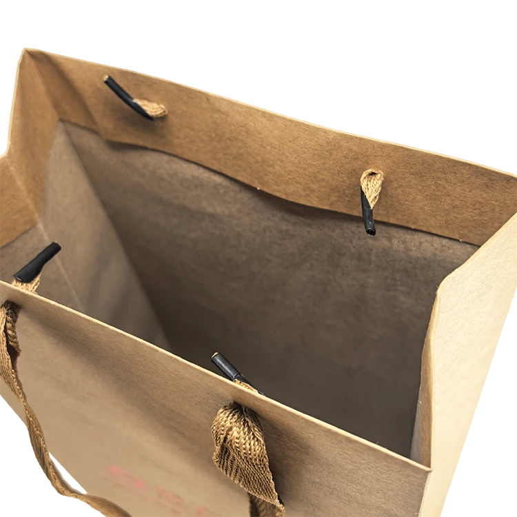 Food Takeaway Kraft Paper Tote Bags